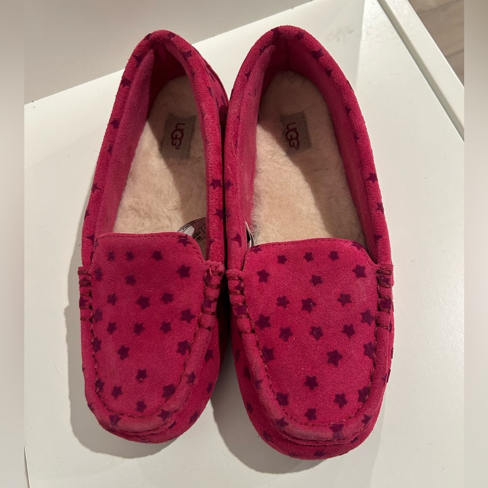 UGG Big Girls Kids Nasir Stars Pink Shearling 4